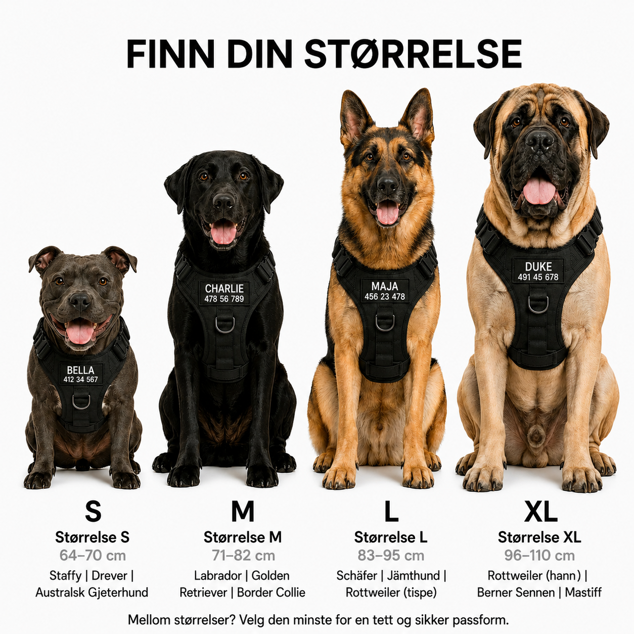 TacDogs Anti-træk ID-sele
