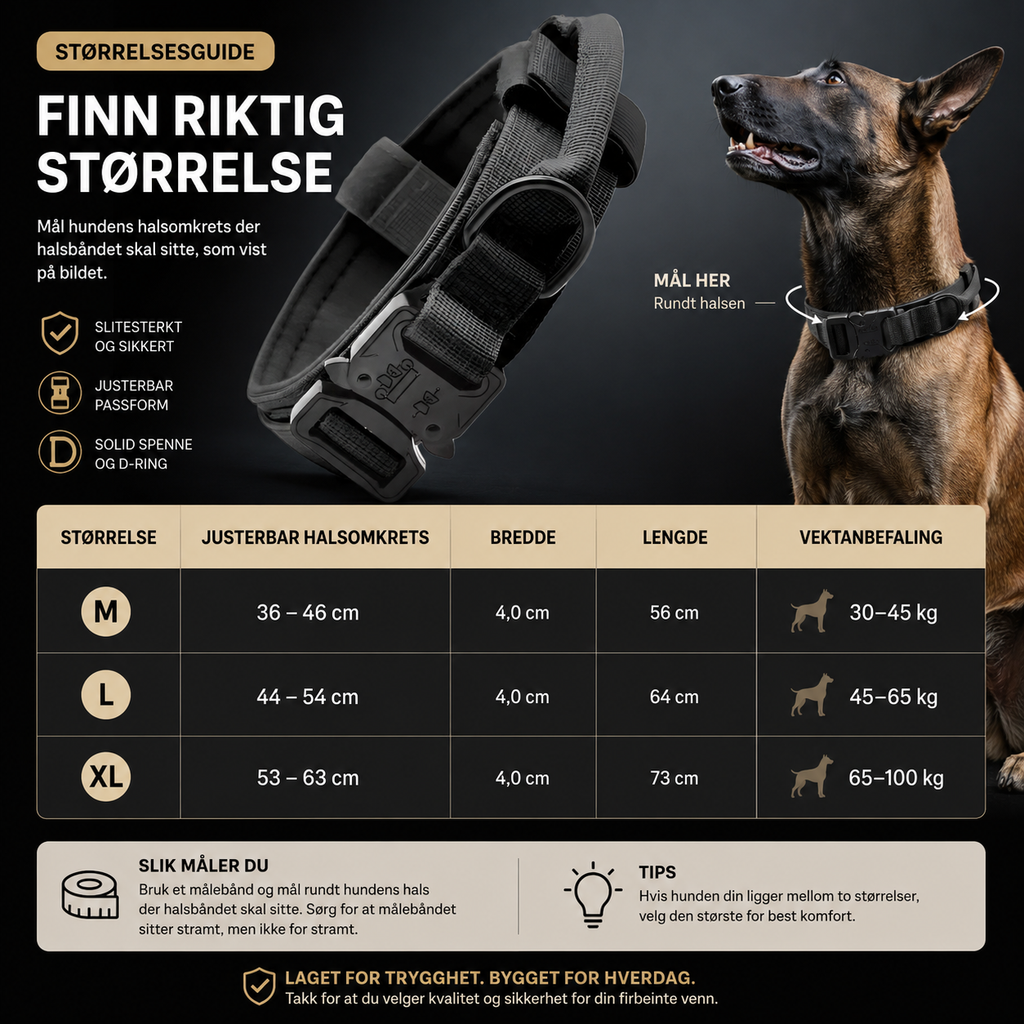 TacDog Command-halsbånd